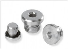 Stalen plug met interne zeshoek en rubber dichting TTCE
