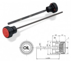 Push-fit ontluchtingsdop laag profiel peilstok (vuldop - filter)