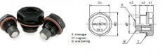 Aflaatdop met magneet (plastic) OAD.TM